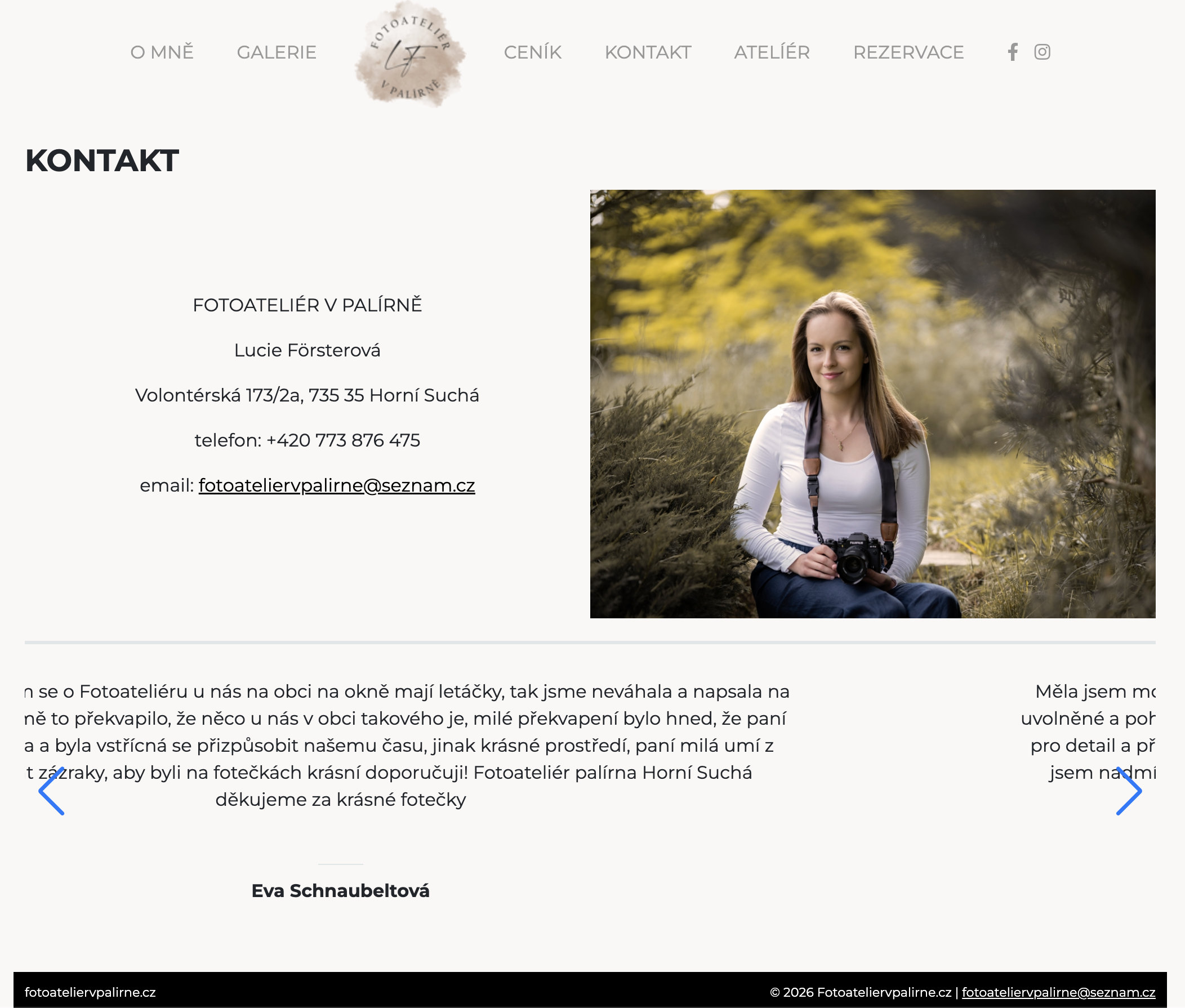 fotoateliervpalirne.cz - web + CRM